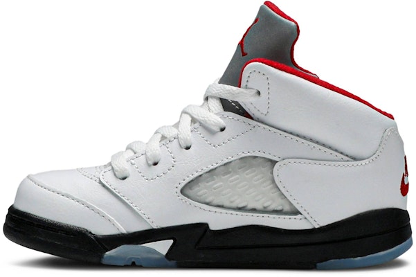 (Toddler) Air Jordan 5 Retro 2020 'Fire Red' 440890-102 Lookbook (Toddler) Air Jordan 5 Retro 2020 'Fire Red' 440890-102