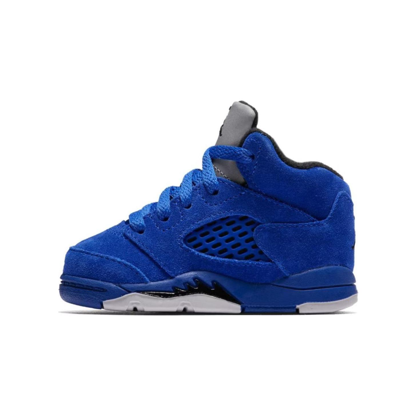 Lookbook (TD) Air Jordan 5 复刻 &#x27;蓝色麂皮&#x27; 440890-401