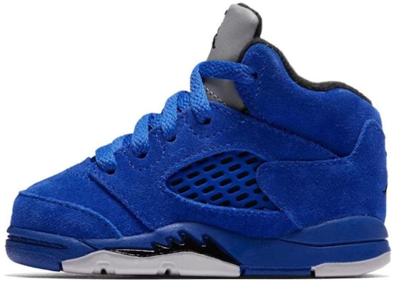 (TD) Air Jordan 5 复刻 '蓝色麂皮' 440890-401 Lookbook (TD) Air Jordan 5 复刻 '蓝色麂皮' 440890-401