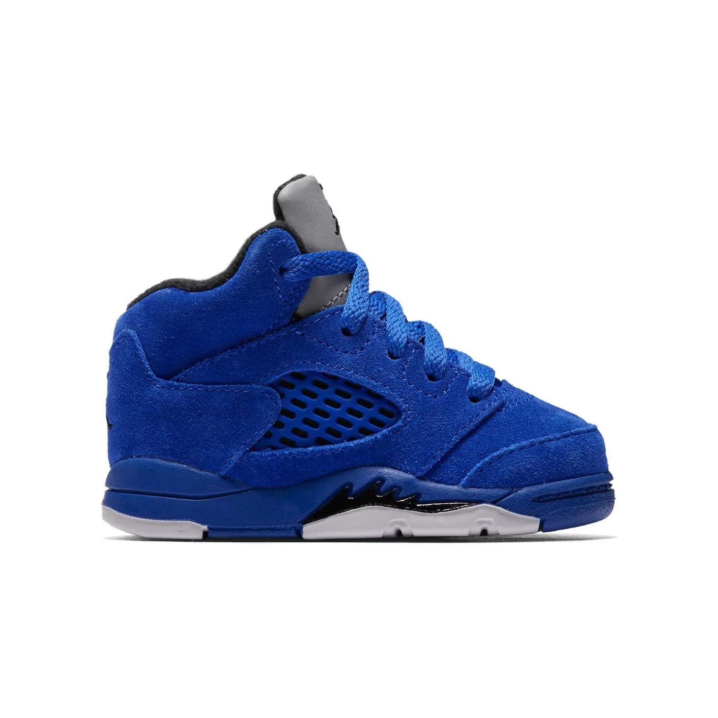 Shop (TD) Air Jordan 5 复刻 &#x27;蓝色麂皮&#x27; 440890-401