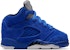 (TD) Air Jordan 5 Retro 'Blue Suede' Biru Suede. 440890-401