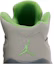 Sizing (TD) Air Jordan 5 Retro 'Green Bean' 2022 Lelaki/Wanita. DQ3736-003