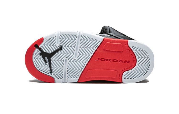 Shop (TD) Air Jordan 5 Retro 'Satin Bred' Zapatillas Negras Rojas Retro. 440890-006