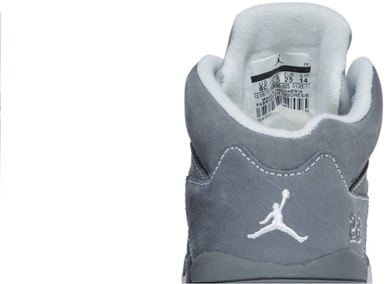 (TD) Air Jordan 5 Retro 'Kelabu Serigala' 440890-005 Sizing (TD) Air Jordan 5 Retro 'Kelabu Serigala' 440890-005