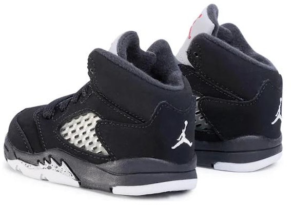 (TD) Air Jordan 5 Retro BT 'Hitam' Anak-Anak 440890-003 Lookbook (TD) Air Jordan 5 Retro BT 'Hitam' Anak-Anak 440890-003