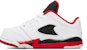 (TD) Air Jordan 5 Retro Low 'Fire Red' Merah Api 314340-101