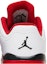 Sizing (TD) Air Jordan 5 Retro Low 'Fire Red' Merah Api 314340-101