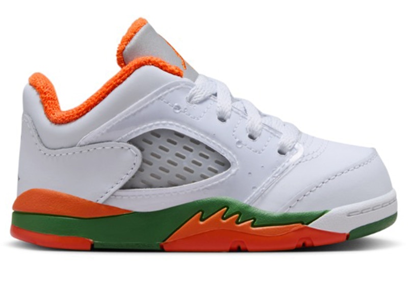 Buy (TD) Air Jordan 5 Retro Low Miami Hurricanes Uomo/Donna. FQ1313-018