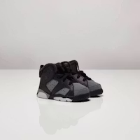 (Toddler) Air Jordan 6 Retro 'Black Cool Grey' 384667-010 (Toddler) Air Jordan 6 Retro 'Black Cool Grey' 384667-010