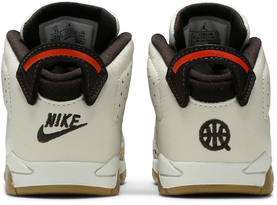 (TD) Air Jordan 6 Retro ''Quai 54 - Sail Gum'' Sneaker CZ6508-100 Details for (TD) Air Jordan 6 Retro ''Quai 54 - Sail Gum'' Sneaker CZ6508-100