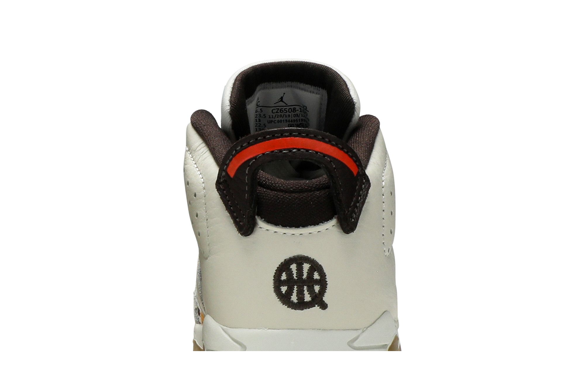 Sizing (TD) Air Jordan 6 Retro ''Quai 54 - Sail Gum'' Sneaker CZ6508-100