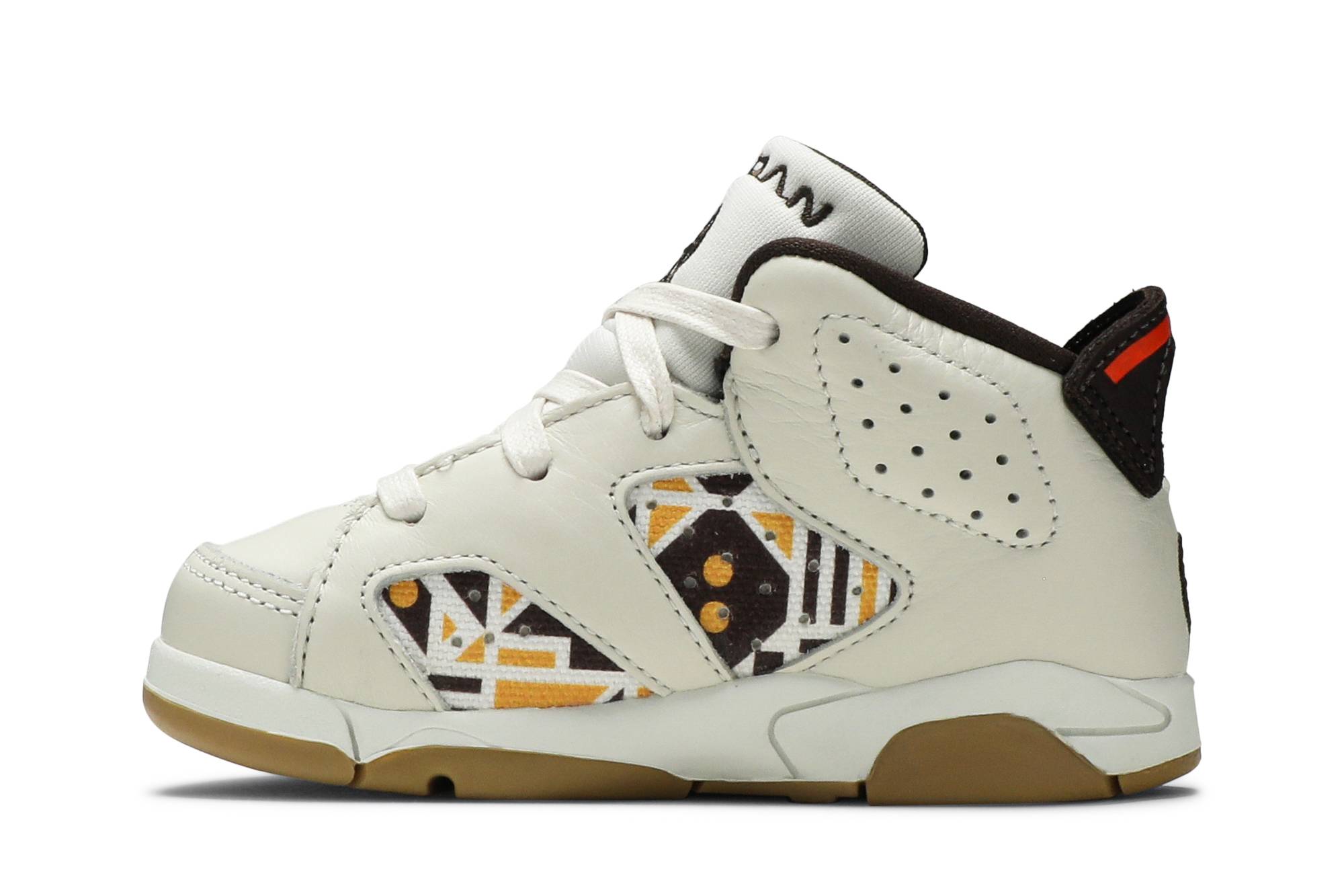 Lookbook (TD) Air Jordan 6 Retro 'Quai 54 - Sail Gum' Putih Coklat Tanah CZ6508-100