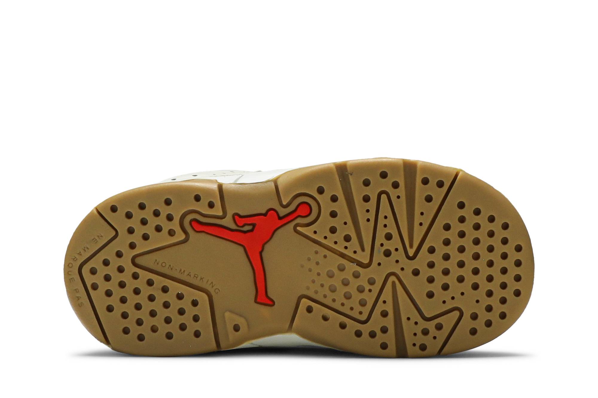 Shop (TD) Air Jordan 6 Retro 'Quai 54 - Sail Gum' Putih Coklat Tanah CZ6508-100