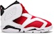 (TD) Air Jordan 6 Retro Little Flex 'Carmine (2021)' Kanak-Kanak CT4417-106