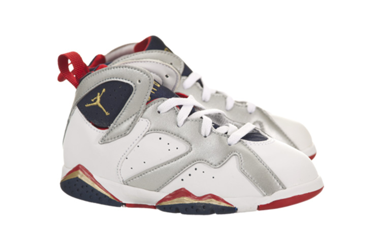 Order (TD) Air Jordan 7 Retro 2012 'Olympic' Lelaki Wanita Kasut Sukan 304772-135