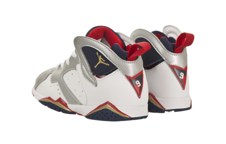Lookbook (TD) Air Jordan 7 Retro 2012 'Olympic' Lelaki Wanita Kasut Sukan 304772-135