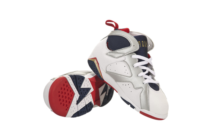 Shop (TD) Air Jordan 7 Retro 2012 'Olympic' Lelaki Wanita Kasut Sukan 304772-135
