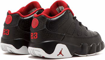 Shop (Toddler) Air Jordan 9 Retro Low BT 'Black' 833906-001