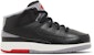 (TD) Air Jordan 2 Retro 'Black Cement' Lelaki Kasut Hitam Kelabu Stylish DQ8563-001
