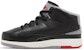 (TD) Air Jordan 2 Retro 'Black Cement' Lelaki Kasut Hitam Kelabu Stylish DQ8563-001