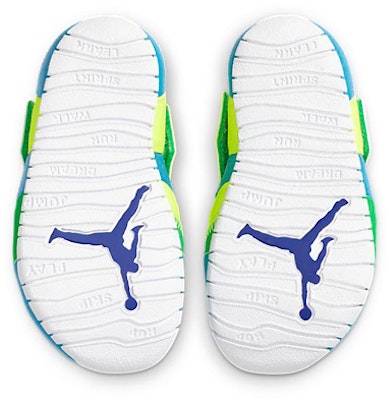 (Toddler) Air Jordan Flare Blue Green Sandals 'Blue Green' CI7850-300 Details for (Toddler) Air Jordan Flare Blue Green Sandals 'Blue Green' CI7850-300