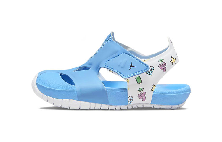 Buy (TD) Air Jordan Flare ''Bleu Université Jaune Citron Blanc'' DM8972-417