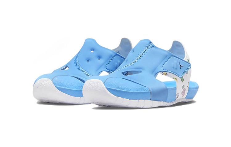 Lookbook (TD) Air Jordan Flare ''Bleu Université Jaune Citron Blanc'' DM8972-417