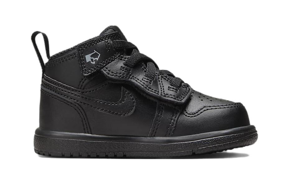 Order 嬰幼兒 Jordan 系帶舒適 防滑防踢 高筒 兒童板鞋 黑色