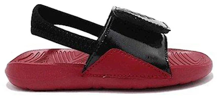 Order (TD) Air Jordan Hydro 7 Klettverschluss Badeschlappen Schwarz Rot AA2519-001