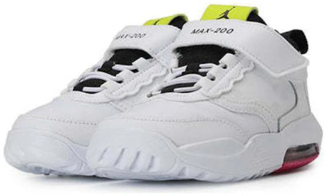 TD嬰童 Air Jordan Max 200 低幫輕便運動鞋 白黑紫 Shop TD嬰童 Air Jordan Max 200 低幫輕便運動鞋 白黑紫