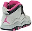Shop (幼童) Air Jordan Retro 10 'Platinum Pink' 705416-008