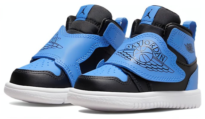 (Toddler) Air Jordan Sky 1 Black University Blue BQ7196-041 Lookbook (Toddler) Air Jordan Sky 1 Black University Blue BQ7196-041