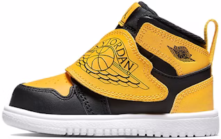 (Toddler) Air Jordan Sky 1 Black White University Gold BQ7196-035 (Toddler) Air Jordan Sky 1 Black White University Gold BQ7196-035