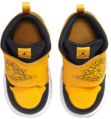 (Toddler) Air Jordan Sky 1 Black White University Gold BQ7196-035 Shop (Toddler) Air Jordan Sky 1 Black White University Gold BQ7196-035