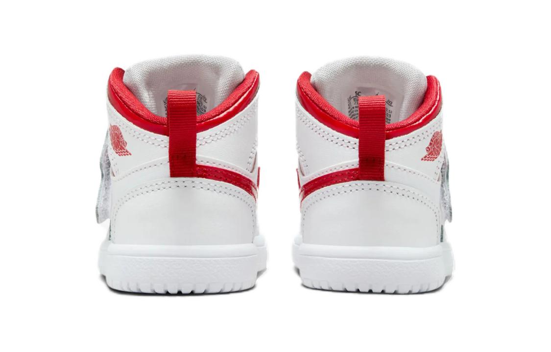 Shop (TD) Air Jordan Sky 1 ''Blanc Rouge Varsity'' BQ7196-103
