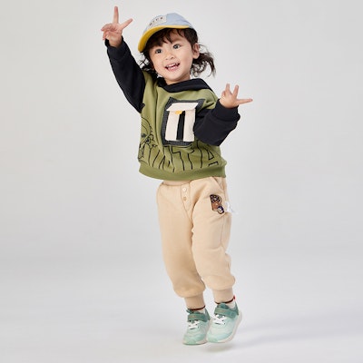 (TD) アンタ 通気性メッシュ ランニングシューズ 'グリーン' 312230010-3 2