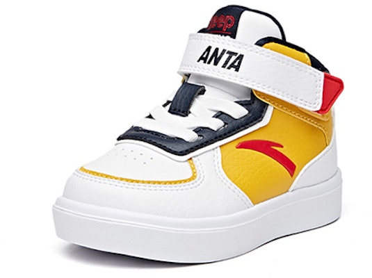 (Toddler) Anta High-Top Casual 'White Yellow Black' A33033806H-3 Order (Toddler) Anta High-Top Casual 'White Yellow Black' A33033806H-3