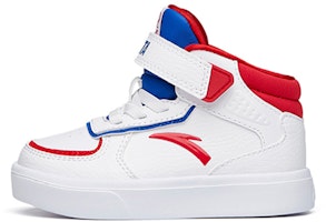 (Toddler) Anta High-Top Casual Sneakers 'White Red Blue' A33033806H-11 (Toddler) Anta High-Top Casual Sneakers 'White Red Blue' A33033806H-11