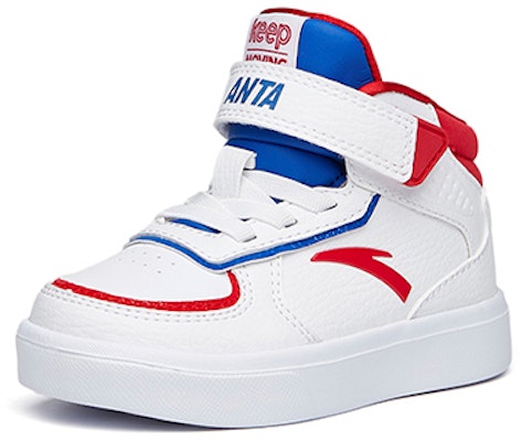 (Toddler) Anta High-Top Casual Sneakers 'White Red Blue' A33033806H-11 Order (Toddler) Anta High-Top Casual Sneakers 'White Red Blue' A33033806H-11