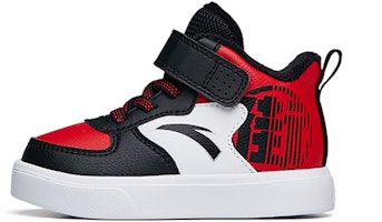 (Toddler) Anta High-Top Walkers 'Black Red' 312140053A-2 (Toddler) Anta High-Top Walkers 'Black Red' 312140053A-2