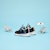 (Toddler) Anta Low-Top Running Sneakers 'Black Blue' 312220010A-1