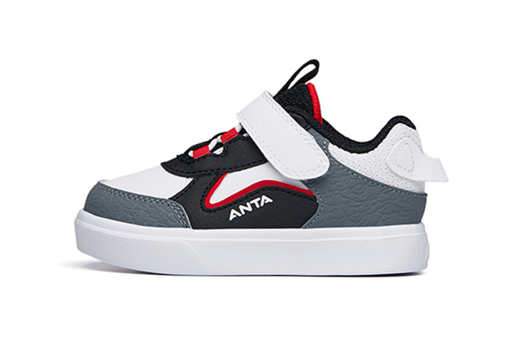 (TD) Anta Low-Top Velcro 'White Grey Red'