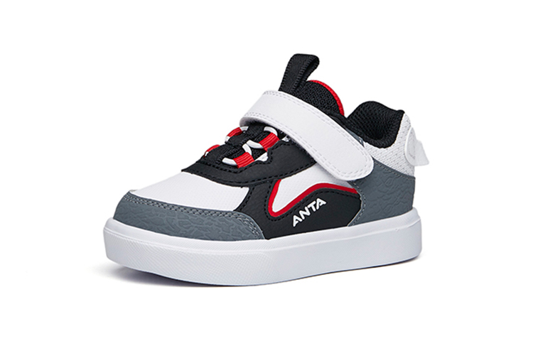 (TD) Anta Low-Top Velcro 'White Grey Red' 圖 2