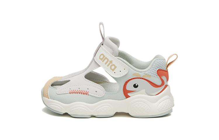 (Toddler) Anta Sports Sandal 'White Orange' A312320081-3