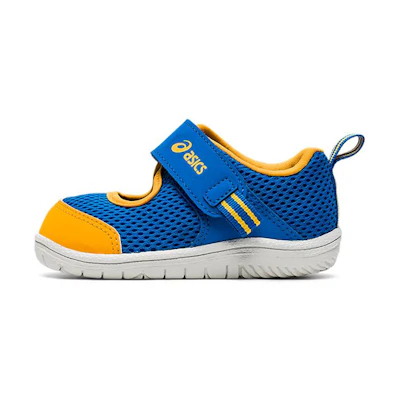 (TD) ASICS Amphibian Baby SR 2 Running Shoes Blue/Yellow