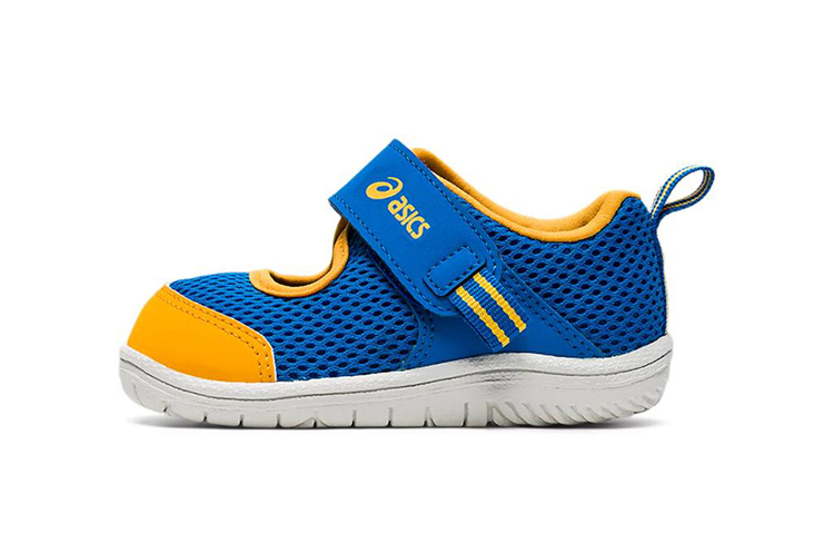 (Toddler) ASICS Amphibian Baby SR 2 Running Shoes Blue/Yellow TUS118-415