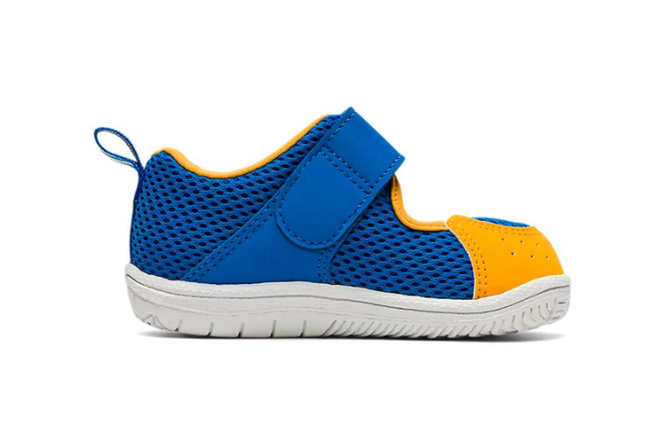 Order (TD) ASICS Amphibian Baby SR 2 Chaussures de Running Bleu/Jaune TUS118-415