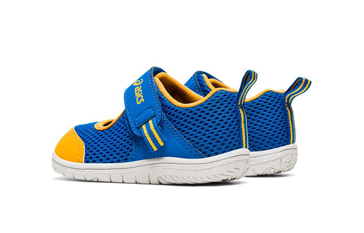 Shop (TD) ASICS Amphibian Baby SR 2 Chaussures de Running Bleu/Jaune TUS118-415