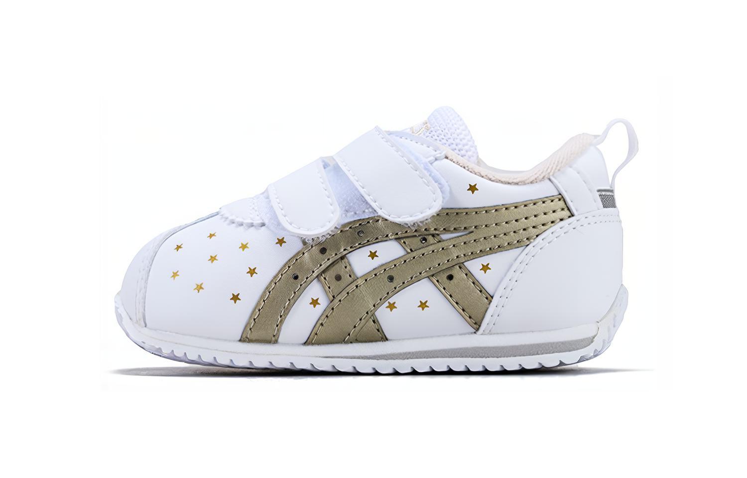 (Toddler) ASICS Corsair Sport Shoes White/Gold 1144A209-100