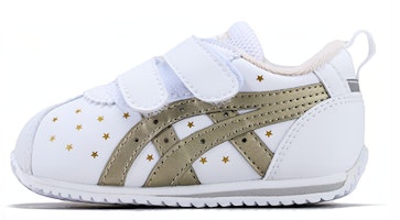 (Toddler) ASICS Corsair Sport Shoes White/Gold 1144A209-100 (Toddler) ASICS Corsair Sport Shoes White/Gold 1144A209-100